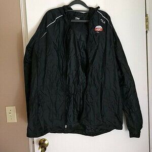 Fila Men's Black Pro-Fection Ripstop Windbreaker Jacket